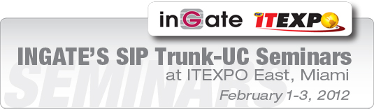 Ingate's SIP Trunk-UC Seminars